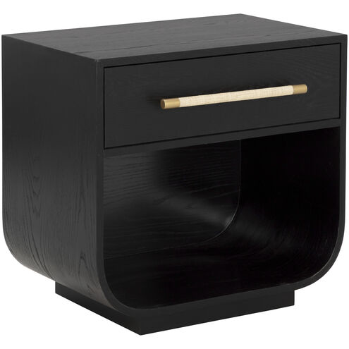 Tarrant 28 X 26 inch Black Night Stand